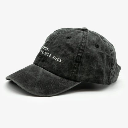 'Dogs Because People Suck' Black Cap