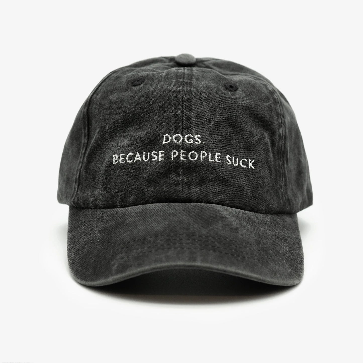 'Dogs Because People Suck' Black Cap