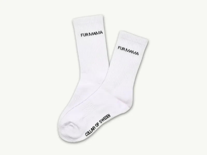 'Fur Mumma' White Socks