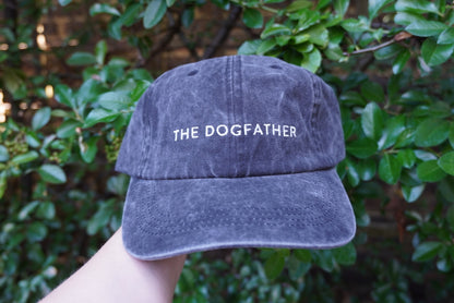 'The Dog Father' Washed Denim Cap