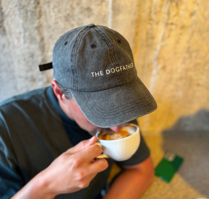 'The Dog Father' Washed Denim Cap