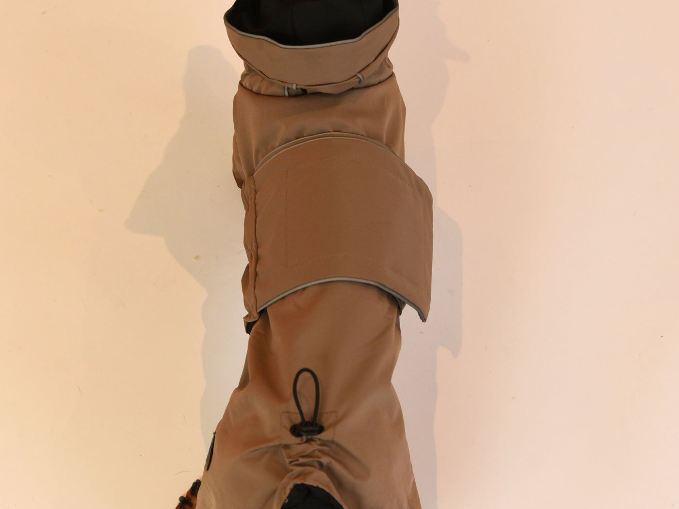 Top view of the Beige Waterproof Raincoat.