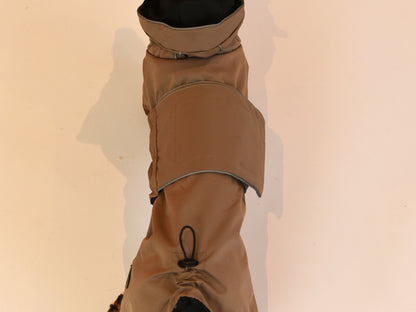 Top view of the Beige Waterproof Raincoat.